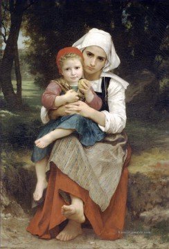 William Adolphe Bouguereau Werke - Frere et soeur bretons Realismus William Adolphe Bouguereau